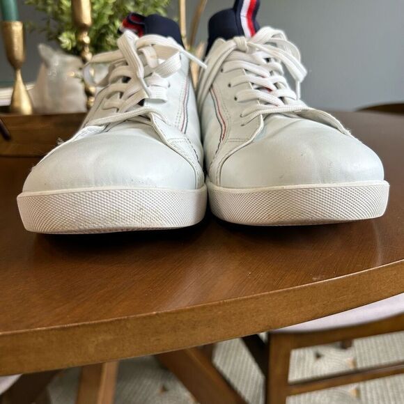 Tommy Hilfiger Tevant navy blue white mens sneaker‎ size 12 - Picture 3 of 11